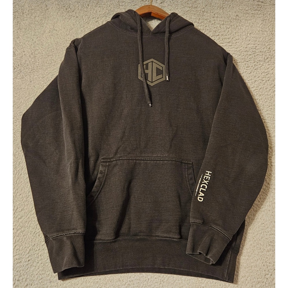 Hexclad Hybrid Cookware Stay Hexy Black Heavyweight Unisex Hoodie Size Medium